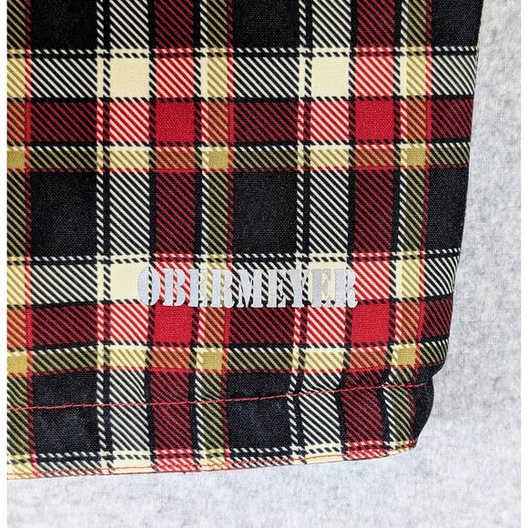 Obermeyer Kids Ski Jacket Size 3 Hooded Insulated Reflective Red Black Plaid - Picture 3 of 13